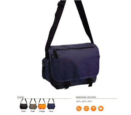 Stay Organized - Compact Messenger Bag - Great For Folders And School Stuff