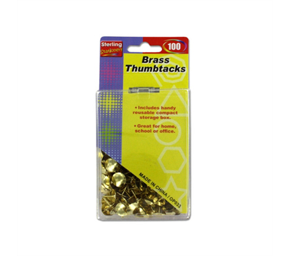 100 Brass Thumbtacks