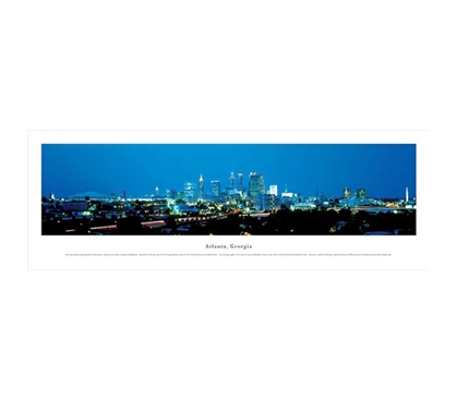 Atlanta, Georgia - Evening Panorama College Wall Decor