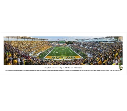 Baylor University - McLane Stadium Panorama Dorm Wall Art Dorm Room Decor