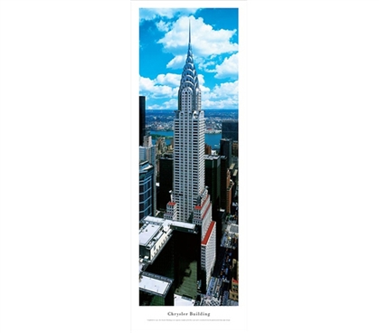 Chrysler Building - Panorama College Wall Decor Dorm Wall Art