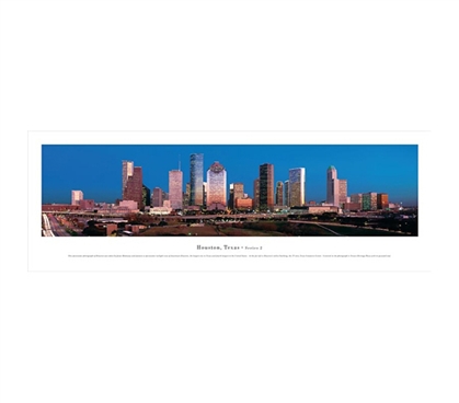 Houston, Texas - Twilight Panorama
