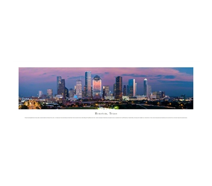 Houston, Texas - Lights Panorama