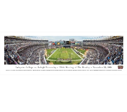 Lafayette College vs. Lehigh University - 150th Meeting of the Rivalry Panorama Dorm Essentials Dorm Wall Art