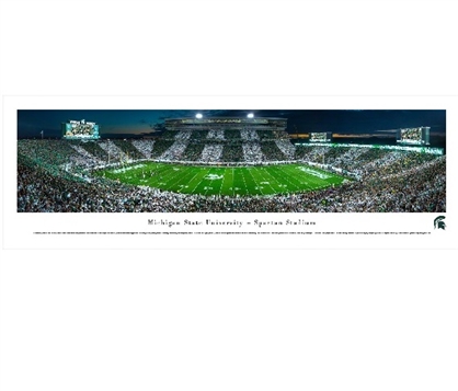 Michigan State Spartans - Spartan Stadium Panorama Must Have Dorm Items Dorm Room Decorations