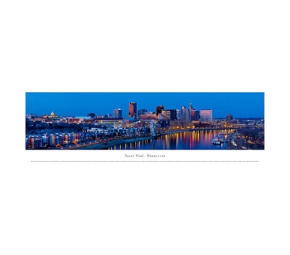 Saint Paul, Minnesota - Twilight Panorama