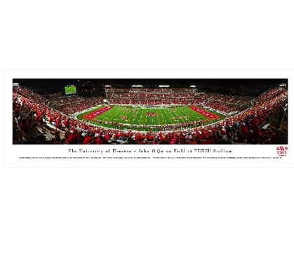 Dorm Wall Art The University of Houston - John O'Quinn Field at TDECU Stadium Panorama Dorm Room Decorations