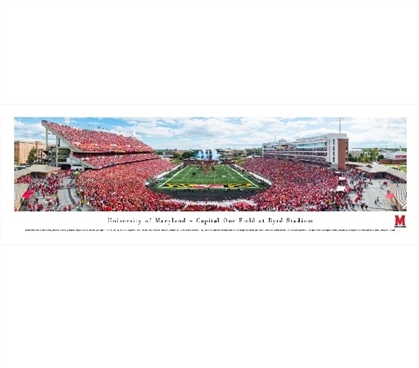 The University of Maryland - Byrd Stadium Panorama - Wall Decor For Dorms