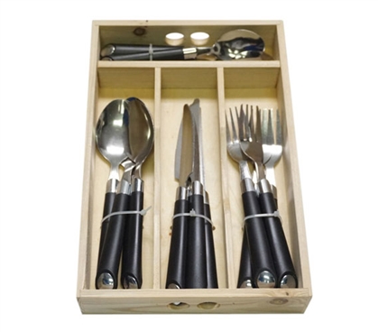 Dorm Room Organization College Tray with Dorm 16 Piece Silverware Set Cheap College Supplies