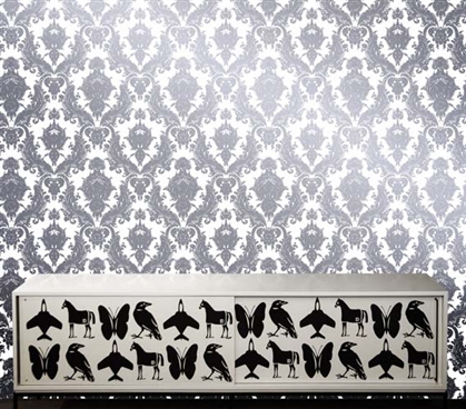 Damsel Oyster Designer Removable Wallpaper For Dorms College Supplies Dorm Room Wallpaper