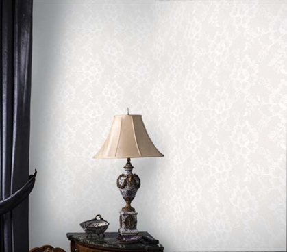 Dorm Essentials Dorm Room Decorations Lace Textured Pearl Designer Removable Wallpaper