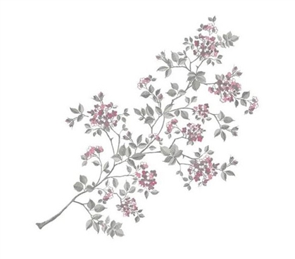Dorm Decor - Full Cherry Blossom Decor - Peel N Stick - College Accessories