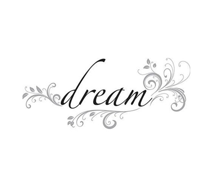 Bedding Accessories - Dream Quote Wall Decor - Peel N Stick