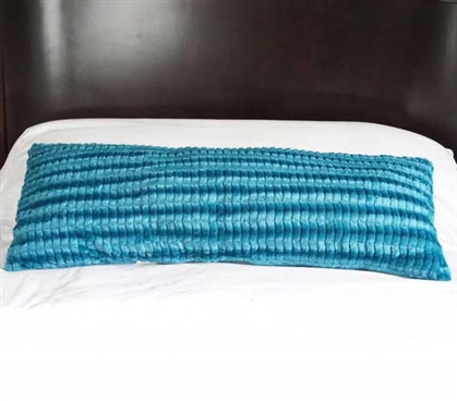 College Plush Body Pillow - Yukon Teal Dorm Essentials Dorm Necessities College Supplies