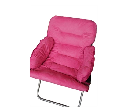 Comfortable Room Seating - College Club Dorm Chair - Plush & Extra Tall - Pink