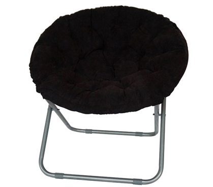 Comfort Padded Moon Chair - Black