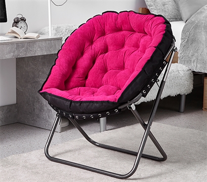 Dorm Room Chair -Papasan Moon Chair - Pink