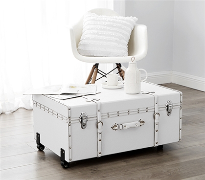 Dorm Decor Ideas College Footlocker Trunk Locking Dorm Trunk Storage Coffee Table for Dorm