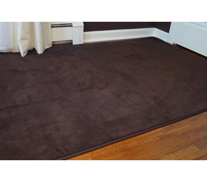 A Dorm Room Essential - Machine Washable Dorm Rug - Chocolate Brown - Make Dorm Floors Soft