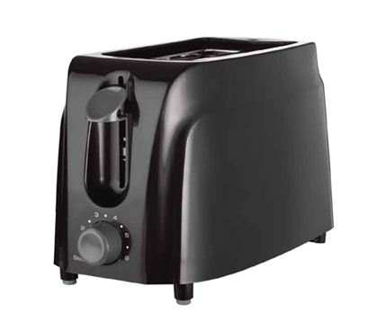 2 Slice Cool Touch Toaster - Black Dorm Necessities College Supplies