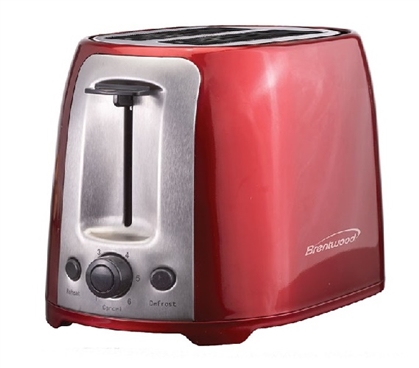 2 Slice Cool Touch Toaster - Red Dorm Essentials College Supplies Dorm Toasters