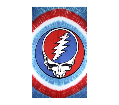 Essential Dorm Decor - Grateful Dead Red White & Blue - Tapestry - Cool Band Stuff
