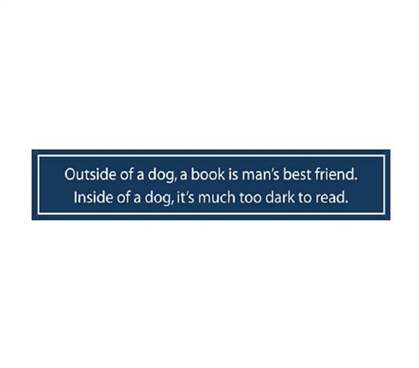 Cool Wall Decor Item - Dogs vs. Books - Funny Tin Sign - Bring Humor To College Life