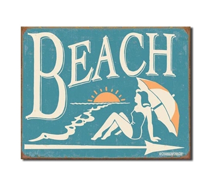 Tin Sign Dorm Room Decor essential decorative dorm room tin sign with beach and surf style