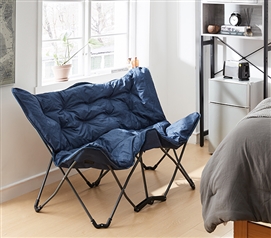 2East Twin Butterfly Chair - Heathered Navy