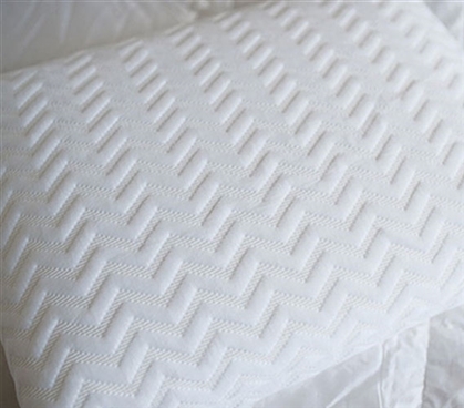 College Bedding Necessities Standard Pillow with Memory Foam Dorm Room Must Haves