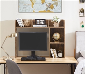 Dorm Room Setup Ideas Wooden Desk Hutch Organizer College Furniture Office Storage Cabinet