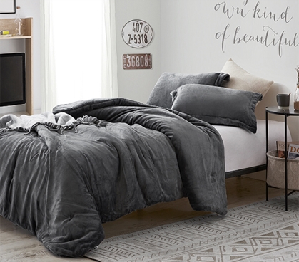 Dorm Comforter Set Cozy Twin Extra Long Bedding Essentials Neutral Dorm Decor Ideas for Guys