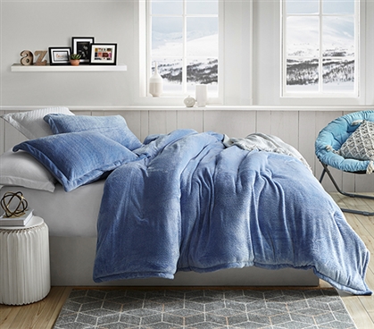 Coma Inducer Twin XL Comforter - Frosted - Pacific Blue