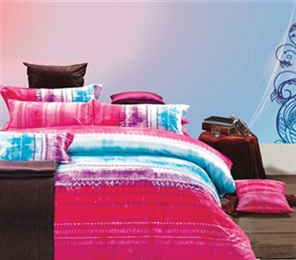 Lively Color - Fuchsia Blend Twin XL Dorm Bedding - College Ave Designer Series - Dorm Bedding For College Girls