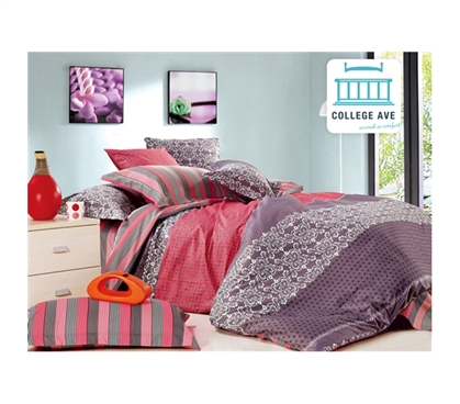 Great Design - Dollie Twin XL Comforter Set - College Ave Designer Series - Soft Bedding For College