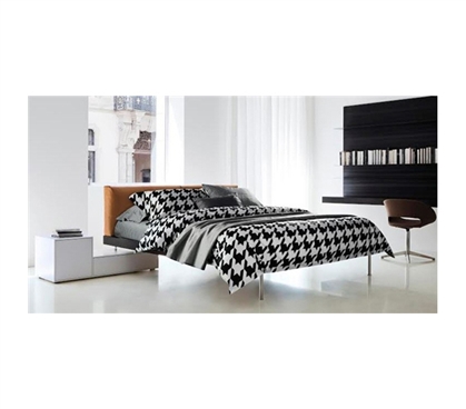 Twin XL Bedding - Houndstooth Black And White Cotton Twin XL Comforter - College Ave