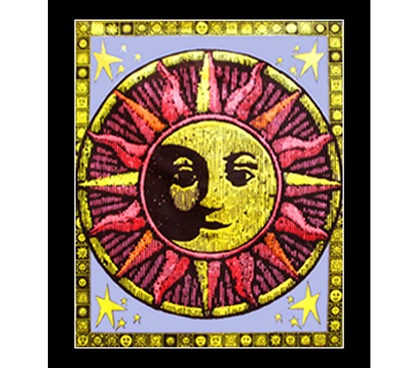 Black Light College Wall Tapestry Blazing Sun