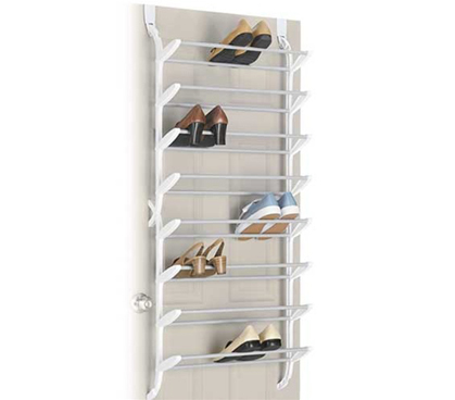 24 Pair Shoe Rack (non-slip) - Over the Door shoe organizer