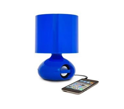 Listen And Study - iHome MP3 College Speaker Lamp - Blue - Super Cool Dorm Item