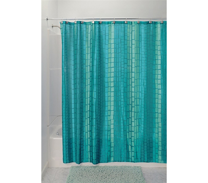 Decorate Your Dorm - Moxi Shower Curtain Aquamarine - Pretty Shower Curtain