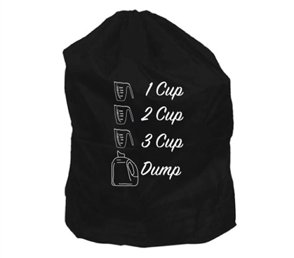Dorm Laundry Bag - Cups of Detergent Dorm Essentials Laundry Bags for College Students