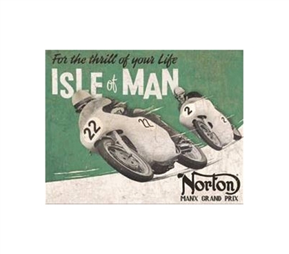 Best Items For College - Isle Of Man Tin Sign - Unique Dorm Decor