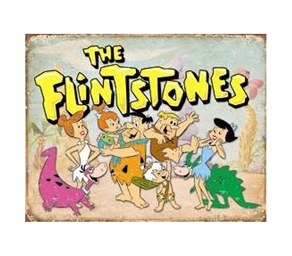 Buy Stuff For Dorms - The Flintstones Tin Sign - Shopping For College