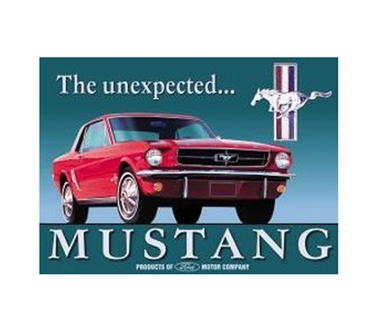 Best Supplies For College - Vintage Mustang Tin Sign - Decorate Your Dorm Room