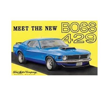 Fun Supplies For College - Mustang Boss 429 Tin Sign - Decor For Dorm Rooms