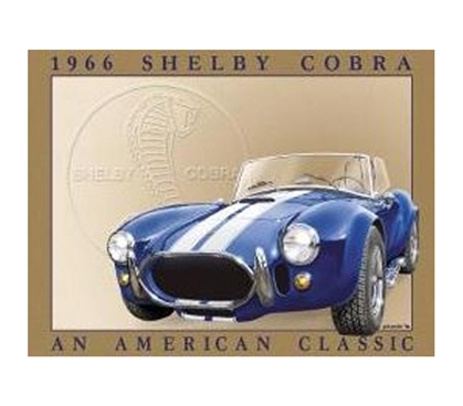 Fun Dorm Stuff - Shelby Cobra Tin Sign - Perfect Dorm Decorations