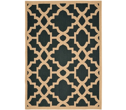 Athens Dorm Rug - Gray and Tan 5' x 7' Dorm Necessities College Rugs