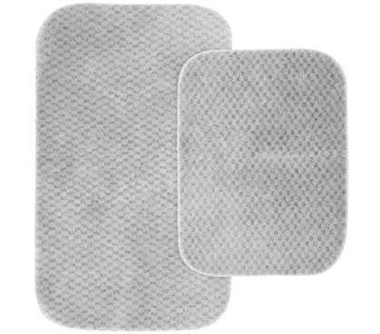 Pin Dot Bath Mat Set - Platinum Gray Dorm Essentials College Supplies Dorm Room Decor