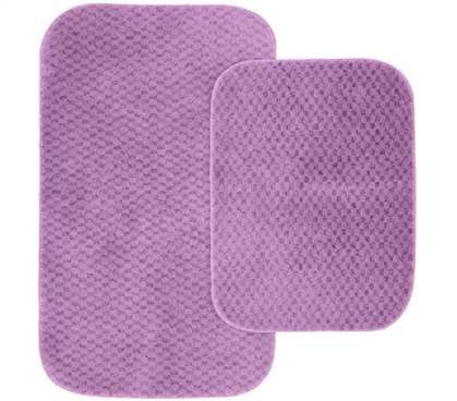 Pin Dot Bath Mat Set - Purple (2 Piece Set) Dorm Supplies Must Have Dorm Items Dorm Room Decorations