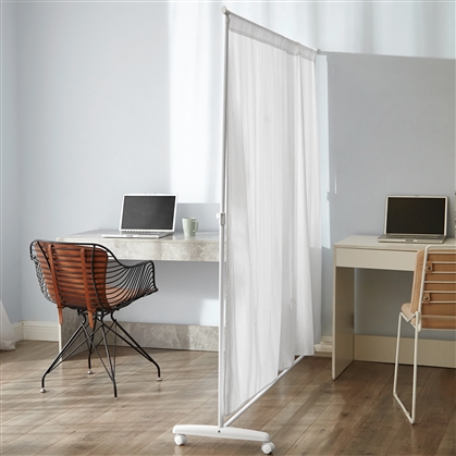 REFURB Don't Look At MeÂ® - Privacy Room Divider - Basics Extendable - White Frame